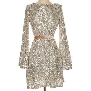 Rewind Silver Sequin Dress